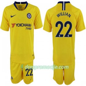 Chelsea Dres Willian 22 Dječji Gostujući 2018/19 Kratkih Rukava